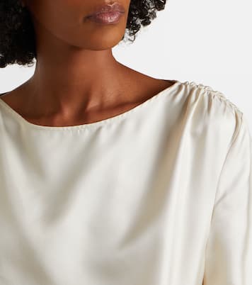 Mano silk satin top | Loulou de Saison