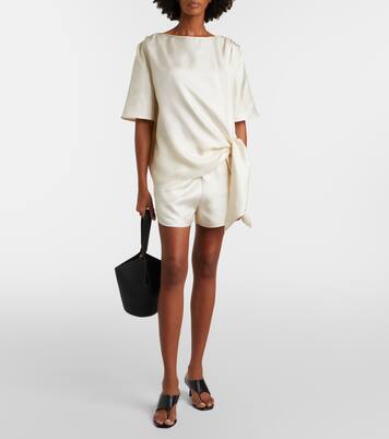 Mano silk satin top | Loulou de Saison