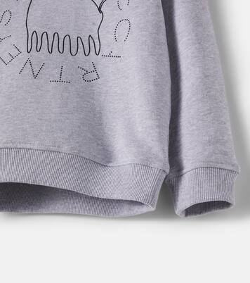 Logo cotton jersey sweatshirt | Stella McCartney Kids
