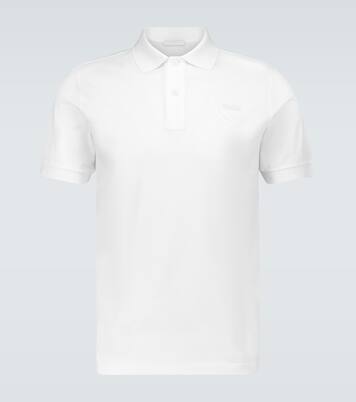 Cotton piqué polo shirt | Prada