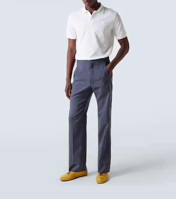 Cotton piqué polo shirt | Prada