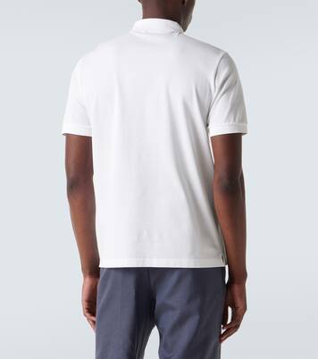 Cotton piqué polo shirt | Prada
