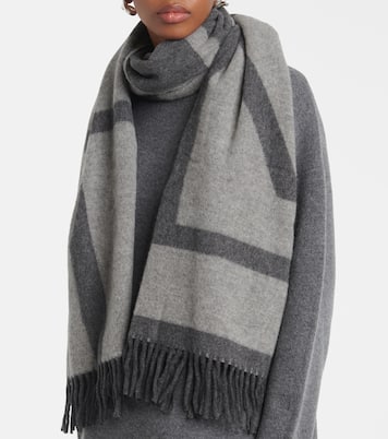 Sciarpa in lana vergine a righe | Toteme