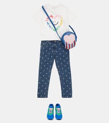Jean à taille haute en coton | Stella McCartney Kids