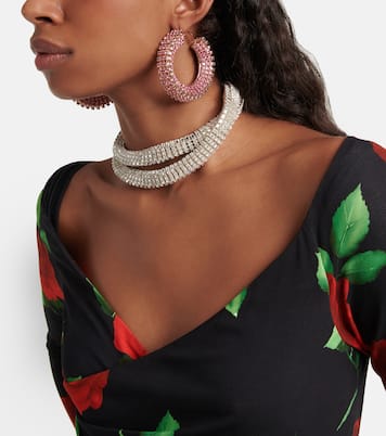 Crystal-embellished hoop earrings | Magda Butrym