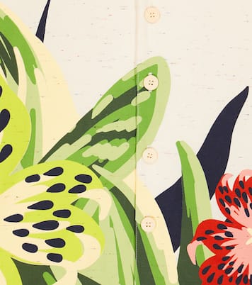 Floral printed cotton shirt | Kenzo Kids