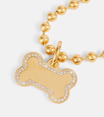 Logo stainless steel dog necklace | Balenciaga