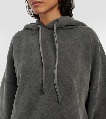 Sudadera con capucha de algodón cropped | Acne Studios