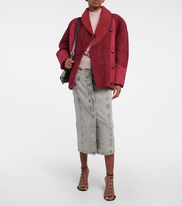 Giacca Abeni in suede con shearling | Marant Etoile