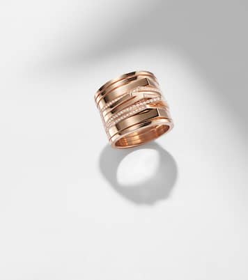 Antifer 18kt rose gold ring with diamonds | Repossi