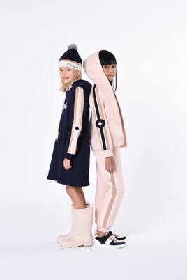 Logo cotton jersey hoodie dress | Chloé Kids