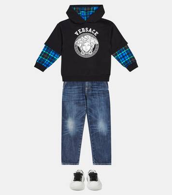 Jeans regular con logo | Versace Kids