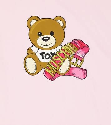 Printed cotton-blend T-shirt | Moschino Kids