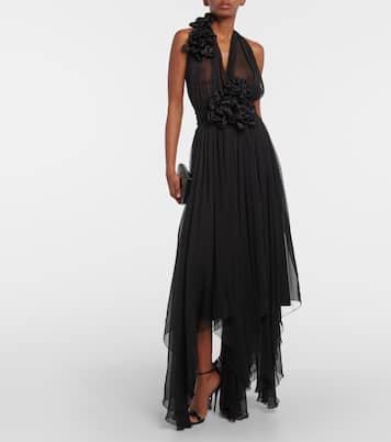 Robe longue en soie | Dolce&Gabbana