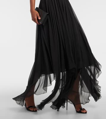 Robe longue en soie | Dolce&Gabbana