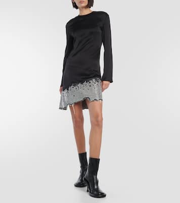 Verziertes Minikleid aus Satin | JW Anderson