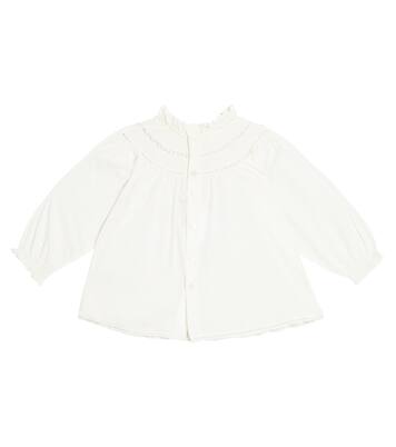 Baby Jelexi lace-trimmed cotton blouse | Bonpoint