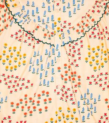 Garden cotton poplin dress | Tinycottons