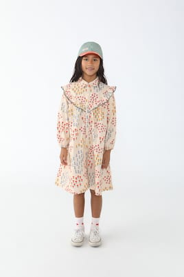 Garden cotton poplin dress | Tinycottons