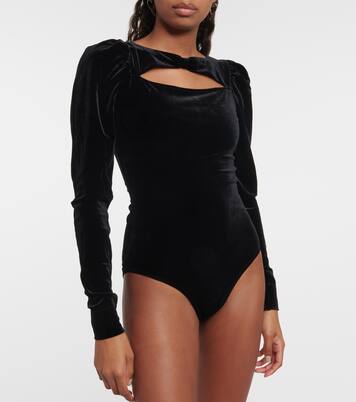 Body aus Samt | Ganni