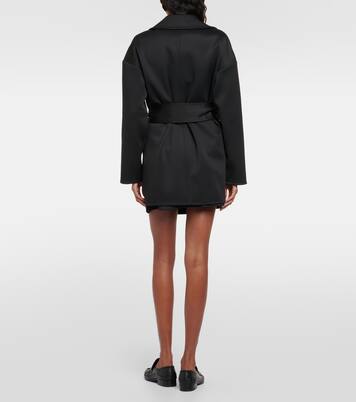 Rauche neoprene belted minidress | Max Mara