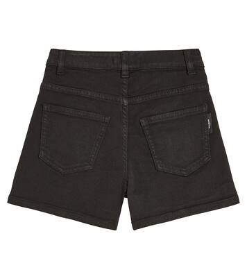 Button-embellished cotton-blend shorts | Balmain Kids