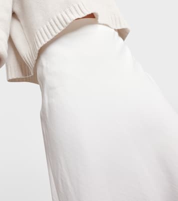 Twill maxi skirt | Brunello Cucinelli