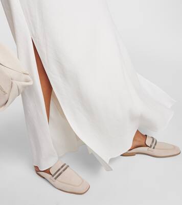 Twill maxi skirt | Brunello Cucinelli