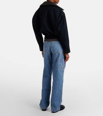 Jean cargo à taille mi-haute | Bottega Veneta