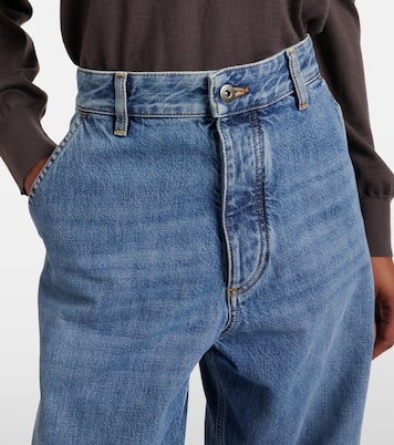 Jean cargo à taille mi-haute | Bottega Veneta