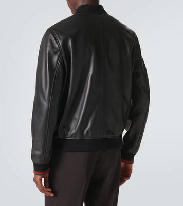 Leather bomber jacket | Gucci