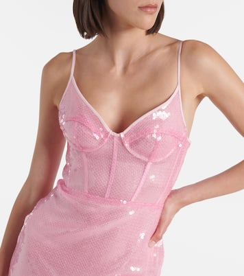 Robe midi à sequins | David Koma