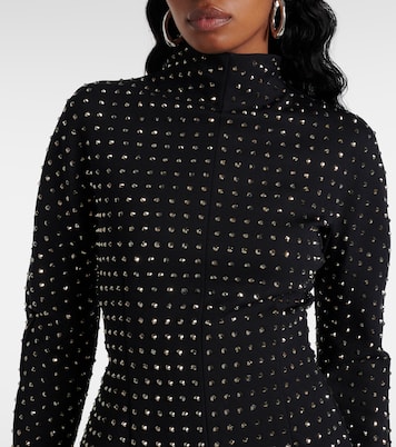 Minikleid aus Jersey mit Kristallen | Sportmax