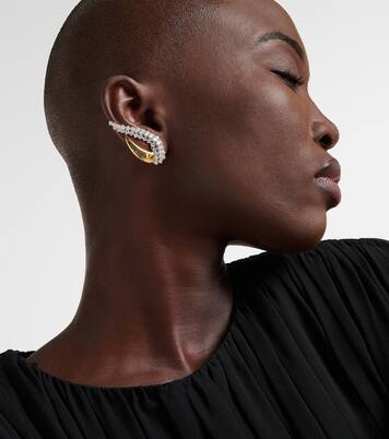 Golden Strada 18kt gold earrings with diamonds | Yeprem