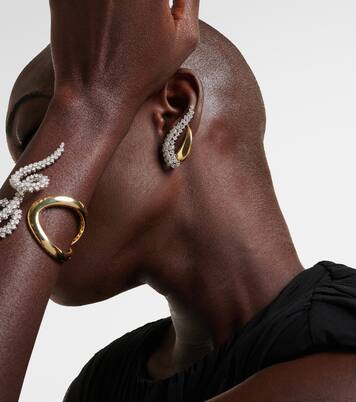 Golden Strada 18kt gold earrings with diamonds | Yeprem