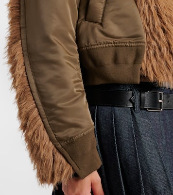 Jacke mit Faux Fur | Sacai
