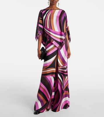 Iride printed silk twill palazzo pants | Pucci