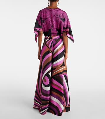 Iride printed silk twill palazzo pants | Pucci