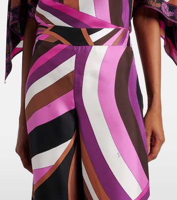 Iride printed silk twill palazzo pants | Pucci