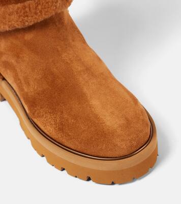 Stiefel Teddi 20 mit Shearling | Aquazzura