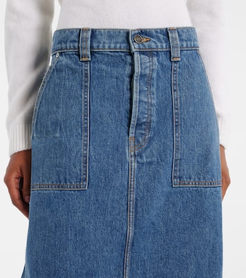 Falda larga Genevieve de denim | Khaite