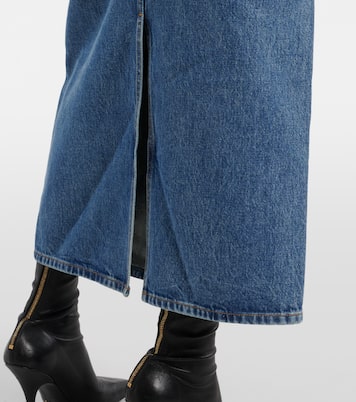 Falda larga Genevieve de denim | Khaite