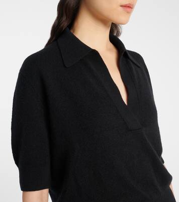 Shrunked Jo cashmere-blend polo sweater | Khaite