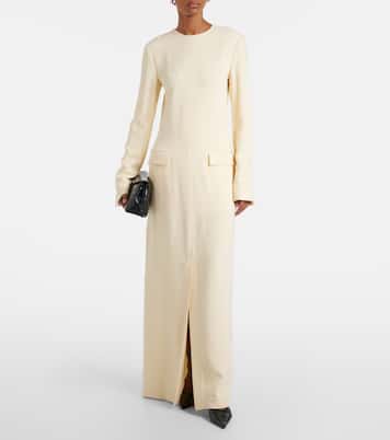 Maxikleid Pocket aus Crêpe | Toteme