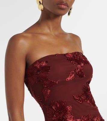 Besticktes Maxikleid aus Mesh | Rotate