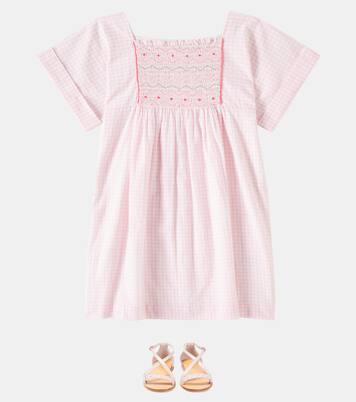Paysanne smocked cotton dress | Bonpoint