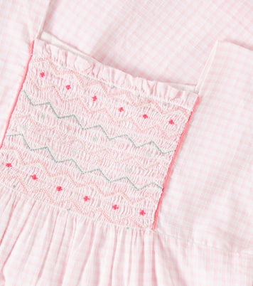 Paysanne smocked cotton dress | Bonpoint