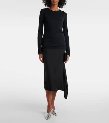 Longsleeve aus Jersey | Jil Sander