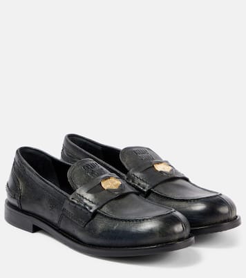 Loafers aus Leder | Miu Miu