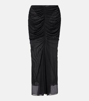Ruched maxi skirt | Mugler